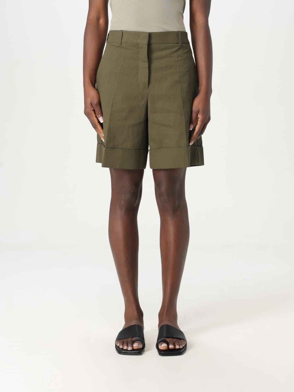 Jil Sander Shorts Woman color Green · 32