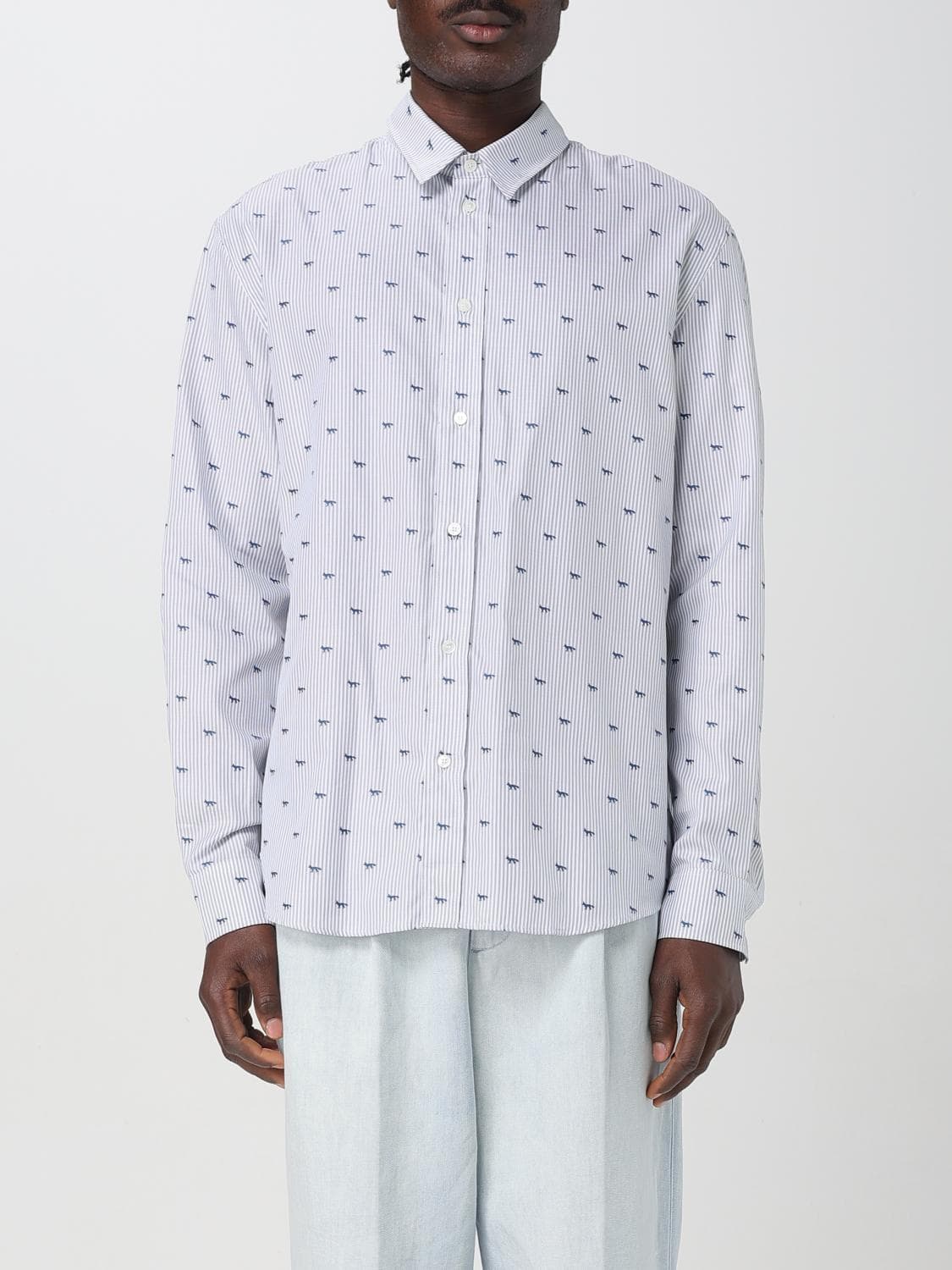 Maison Kitsuné Shirt Men color Grey · XL
