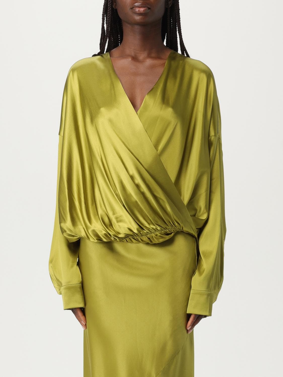 Dries Van Noten Top Woman color Olive