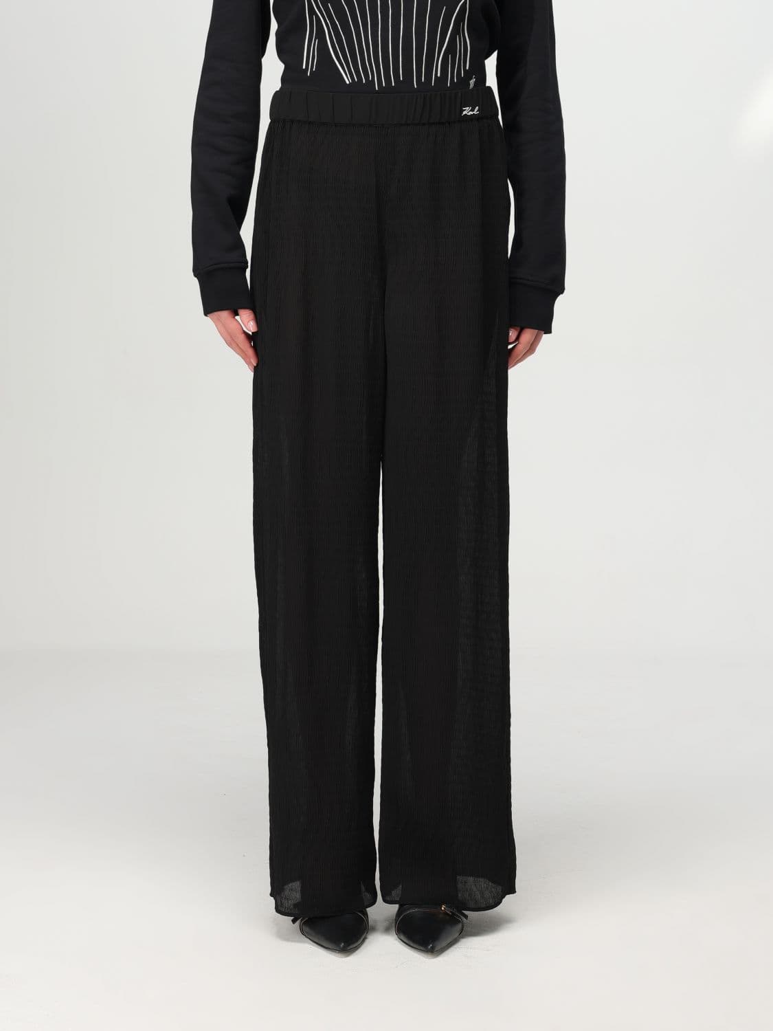 Karl Lagerfeld Pants Woman color Black
