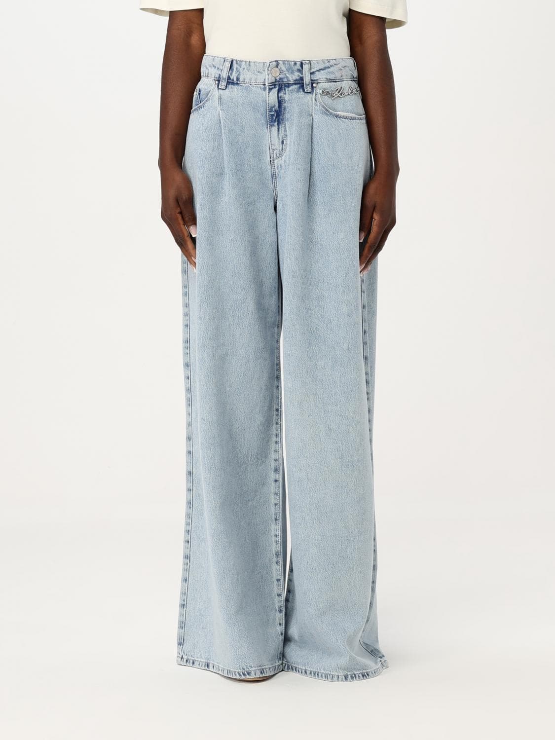 Karl Lagerfeld Jeans Woman color Denim