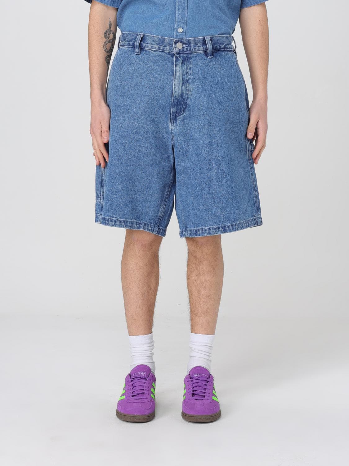 Obey Shorts Men color Indigo