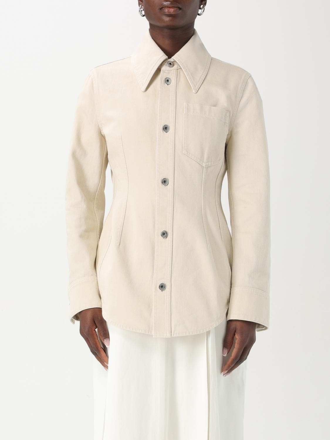 Bottega Veneta Jacket Woman color Denim
