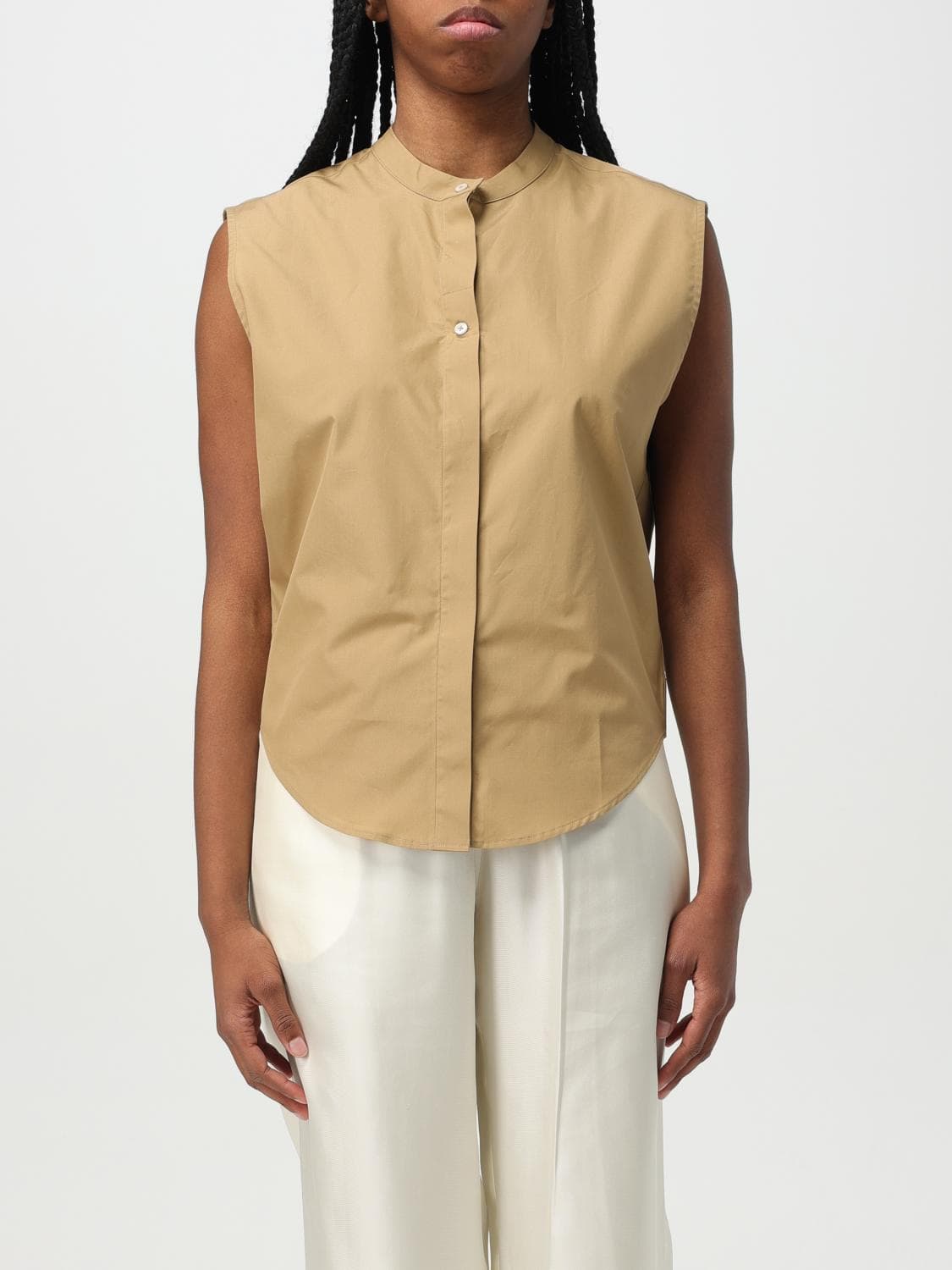 Lou Lou Studio Shirt Woman color Brown · 36