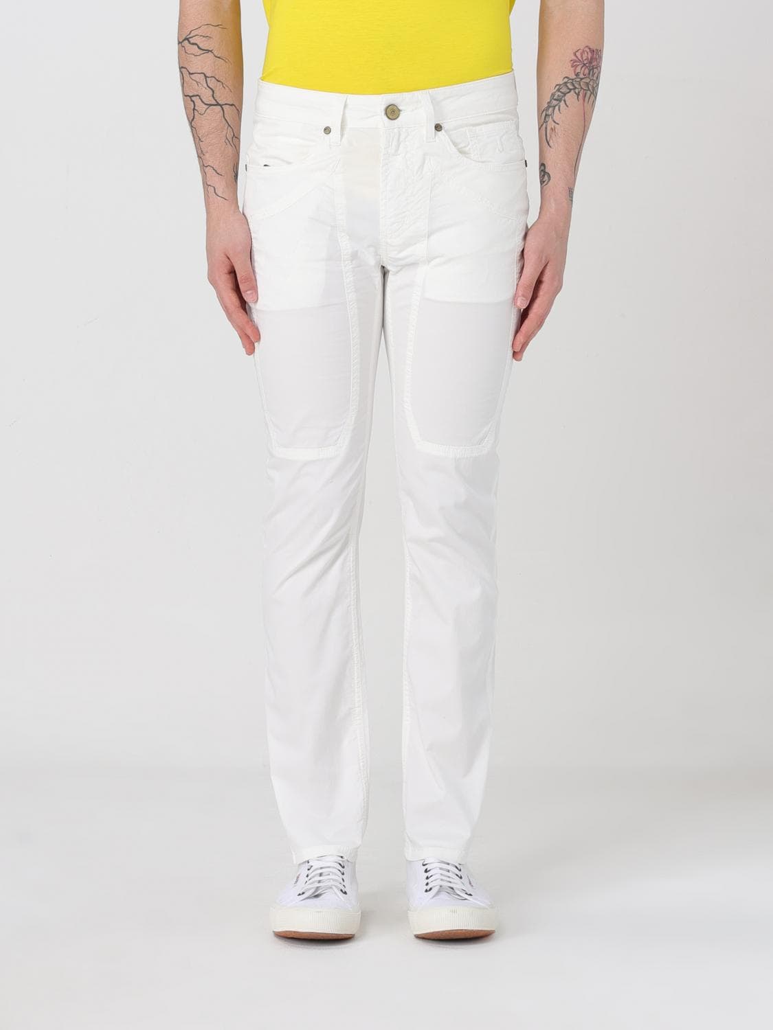 Jeckerson Pants Men color White · 36