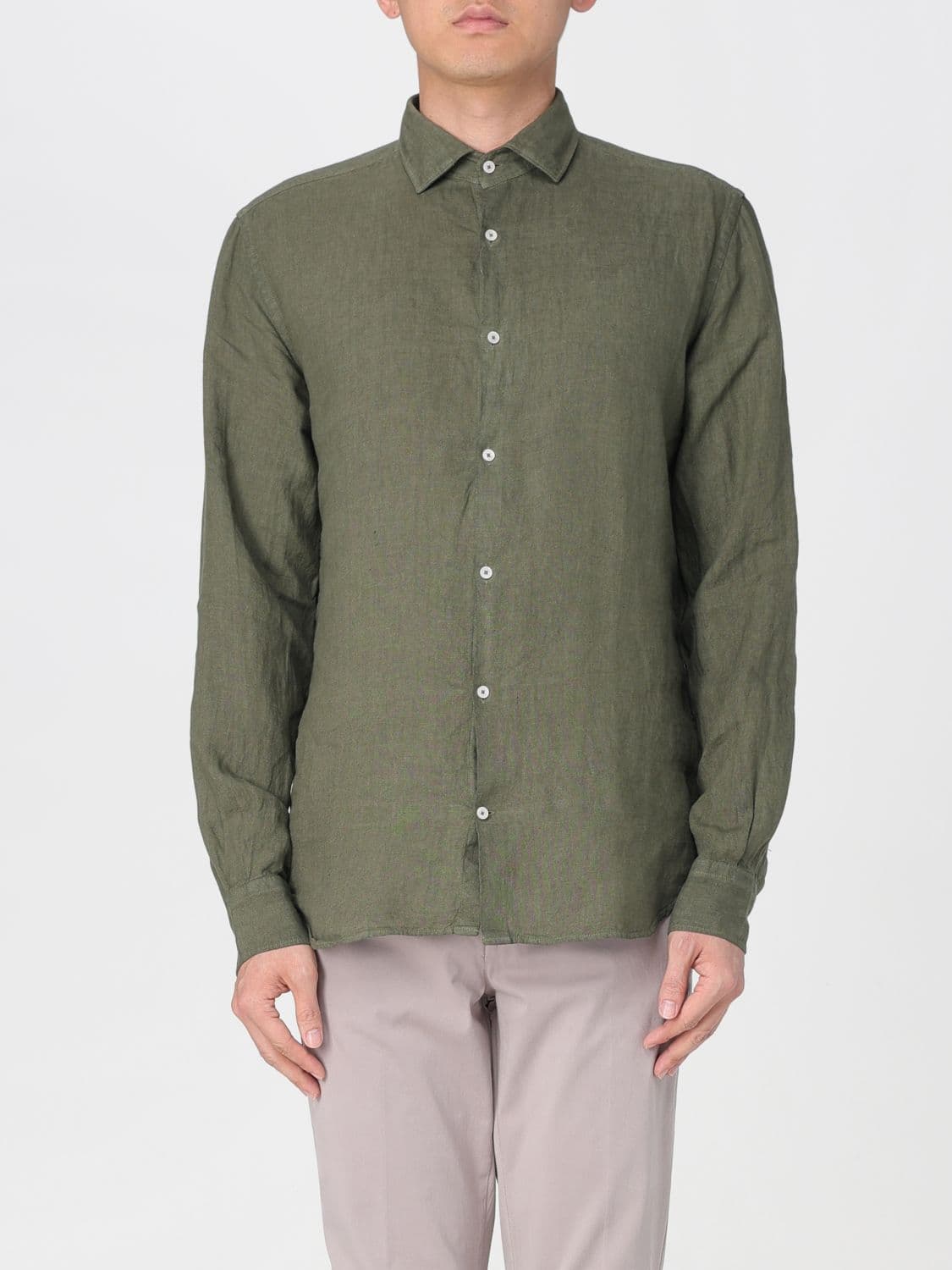 Brooksfield Shirt Men color Green