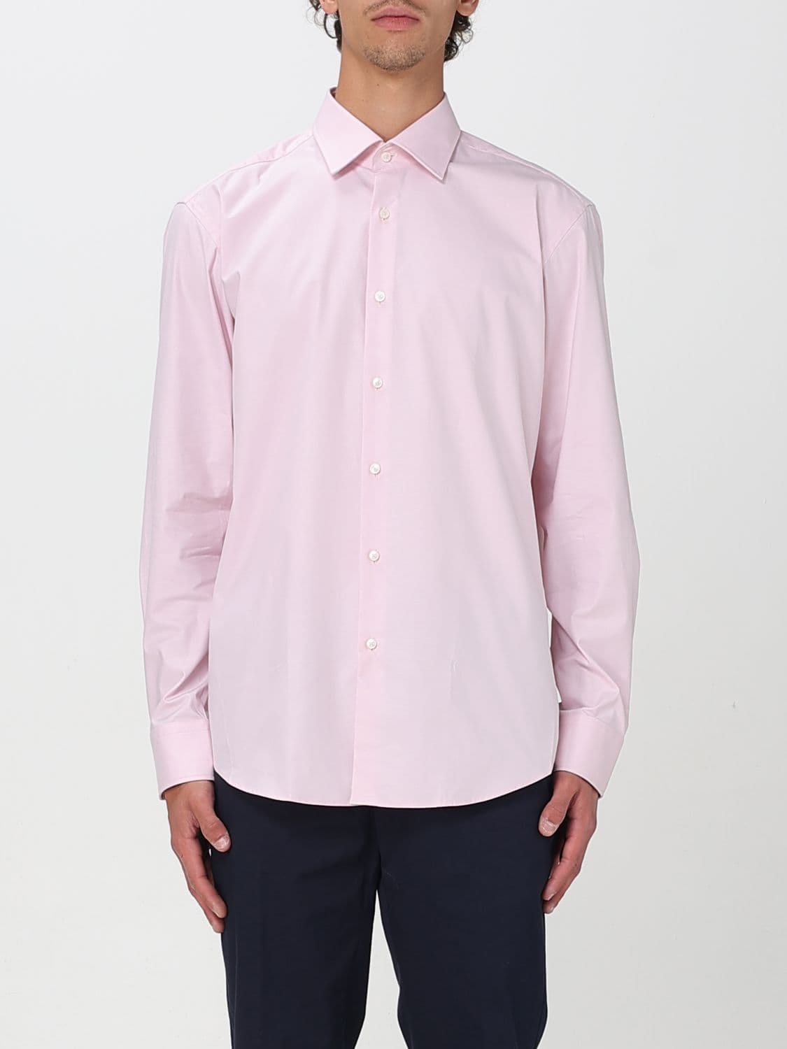 Boss Shirt Men color Pink