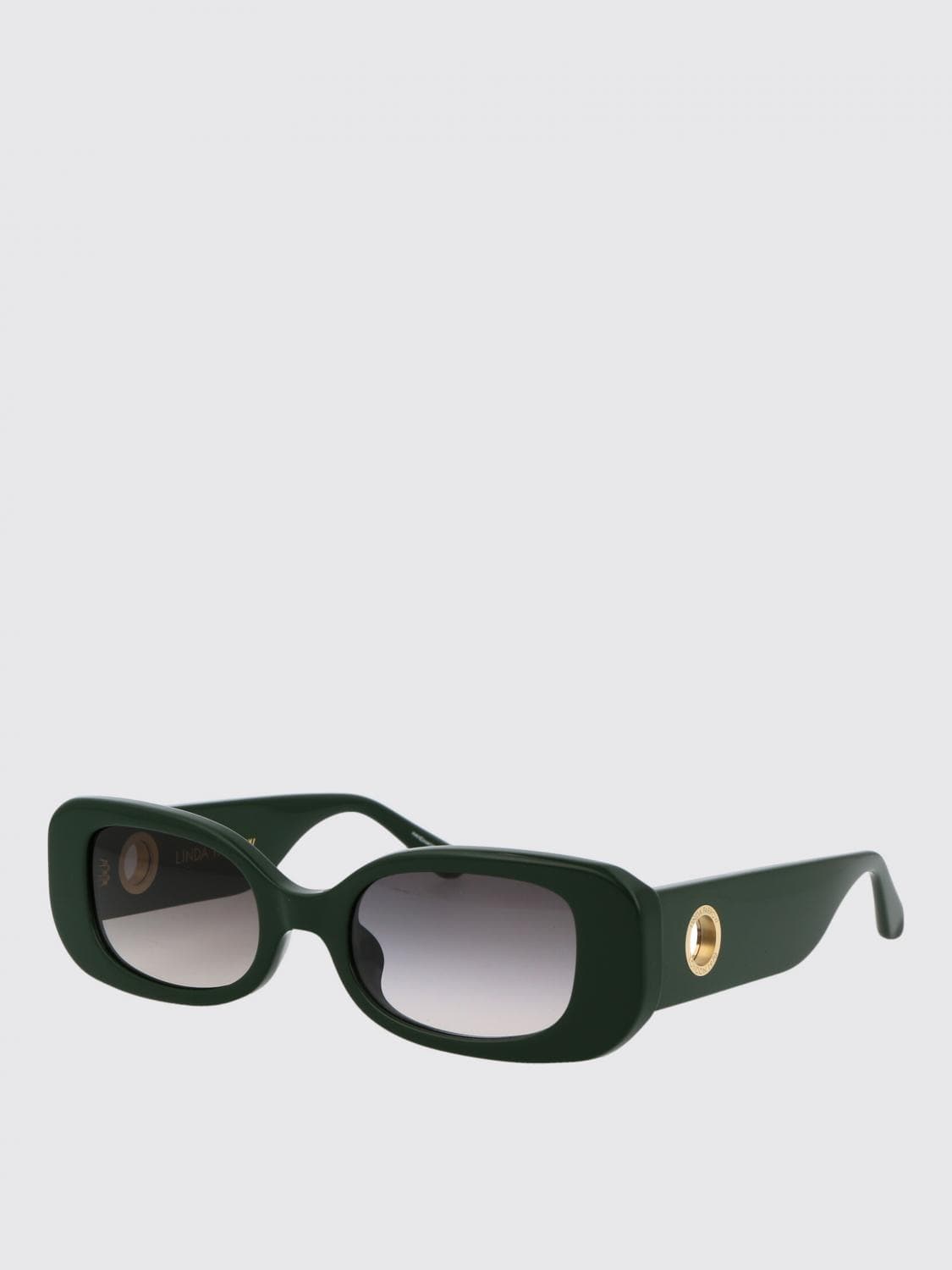 Linda Farrow Sunglasses Woman color Green