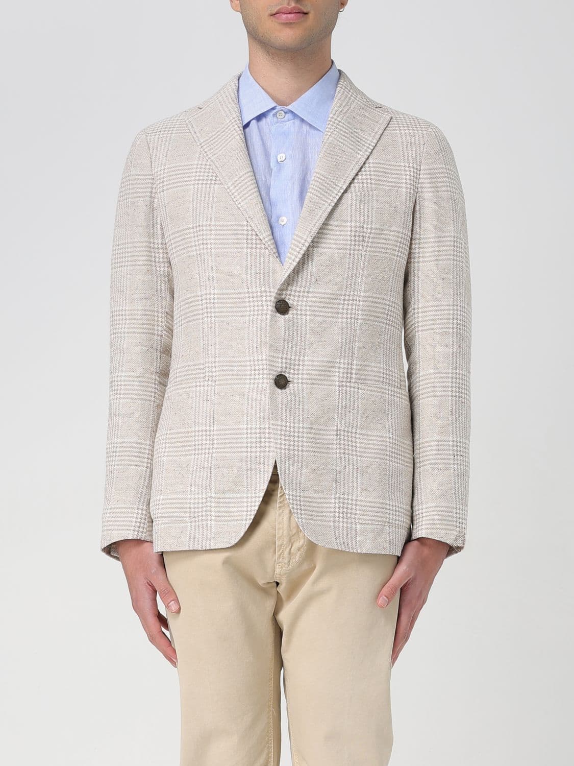 Tagliatore Jacket Men color Dove Grey · 54
