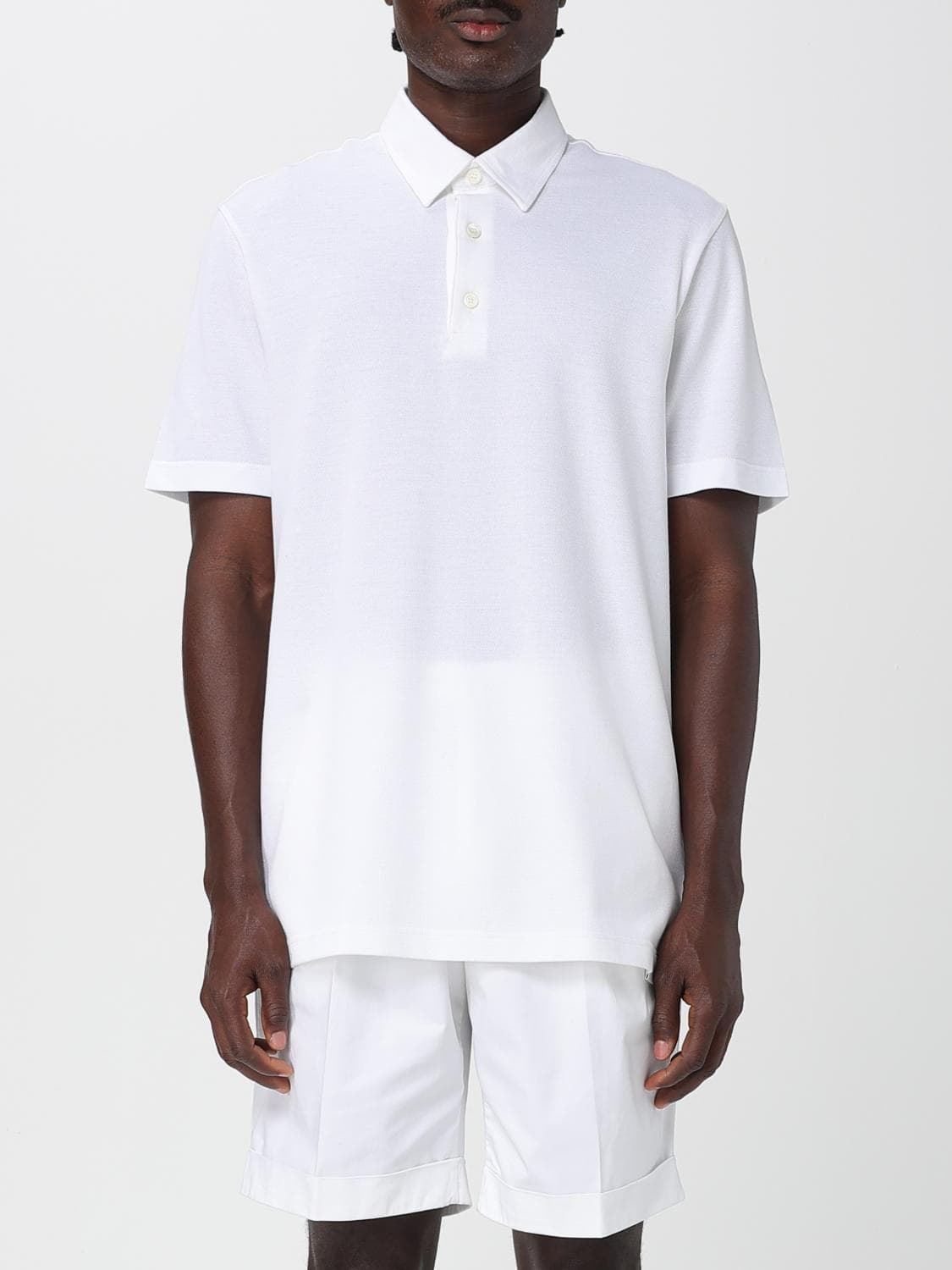 Brioni Polo Shirt Men color White · XXL