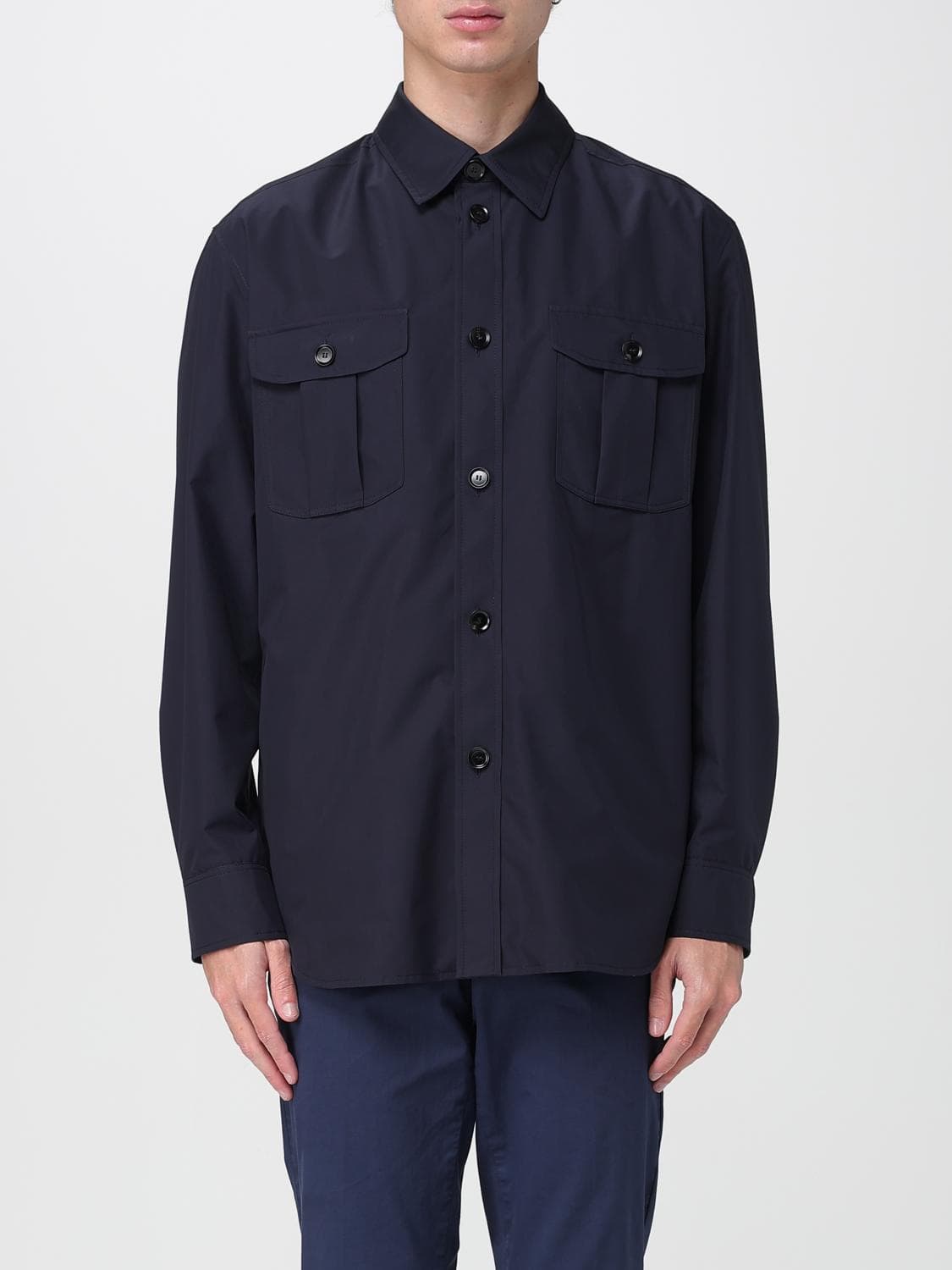 Brioni Jacket Men color Blue