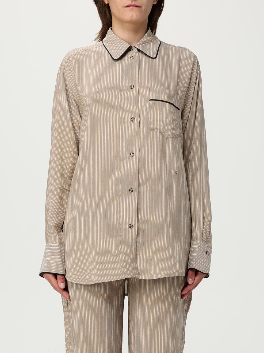 Victoria Victoria Beckham Shirt Woman color Brown