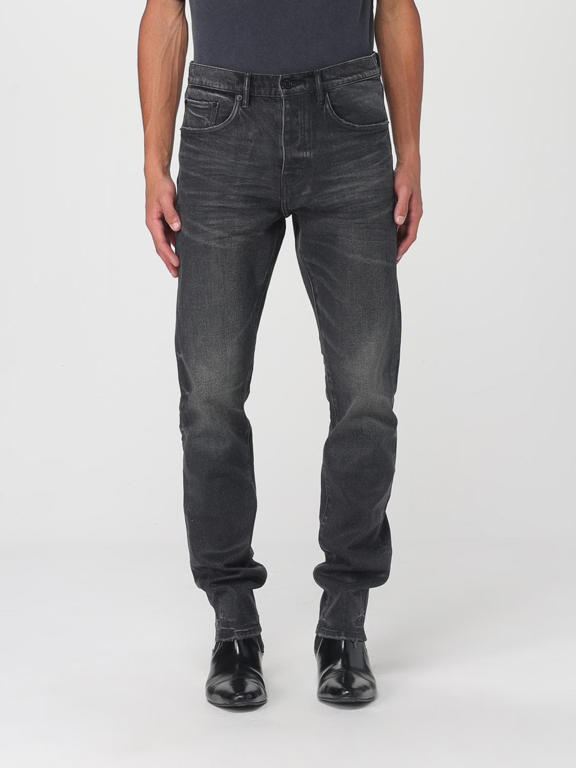 Purple Jeans Men color Black