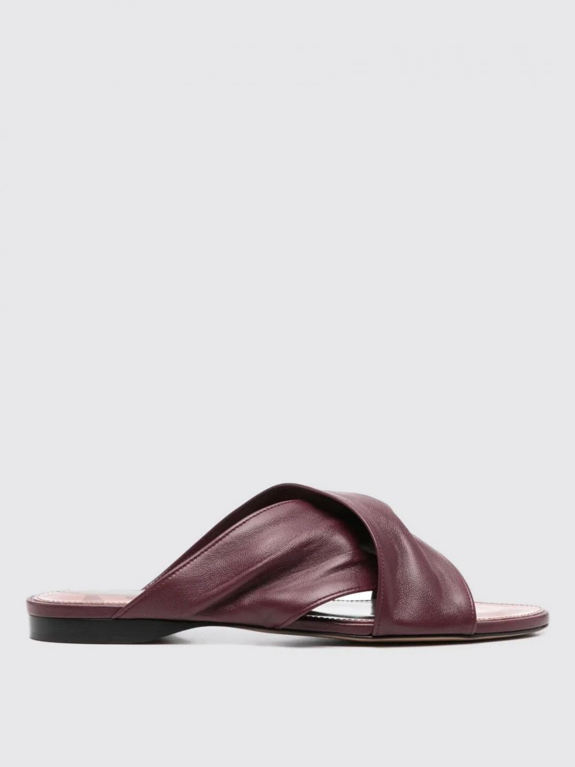 Paris Texas Flat Sandal Woman color Red