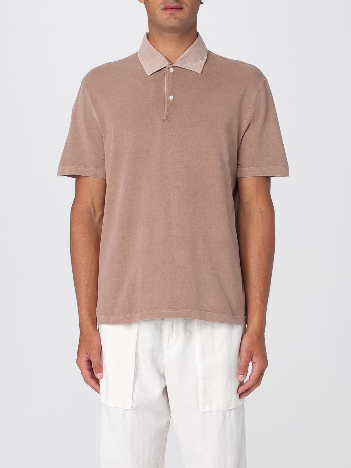 Aspesi Polo Shirt Men color Brown