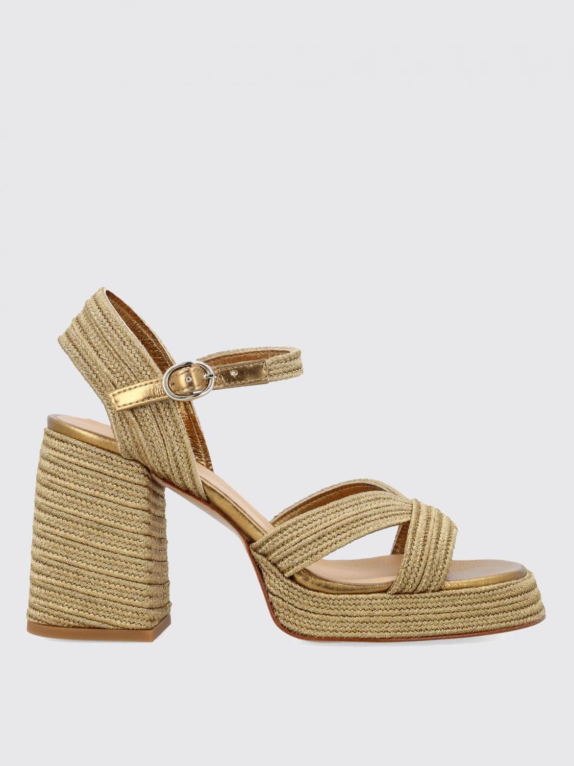 Castañer Heeled Sandal Woman color Gold