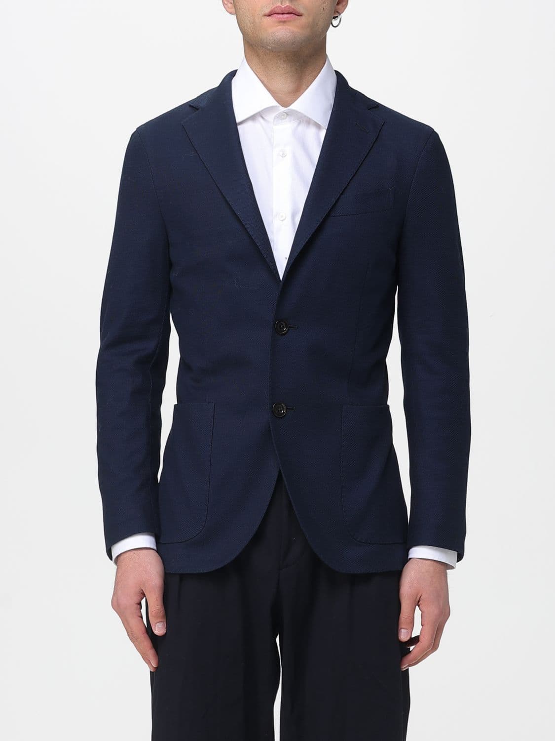 Boglioli Jacket Men color Blue · 44