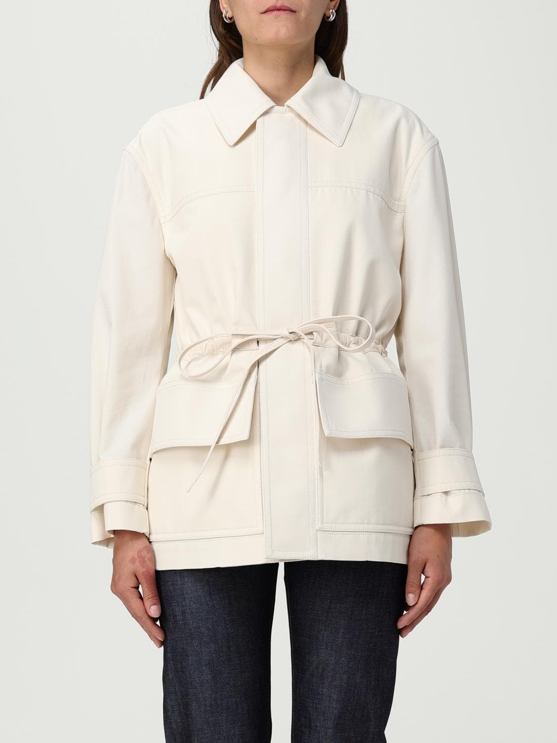 Bottega Veneta Jacket Woman color Beige