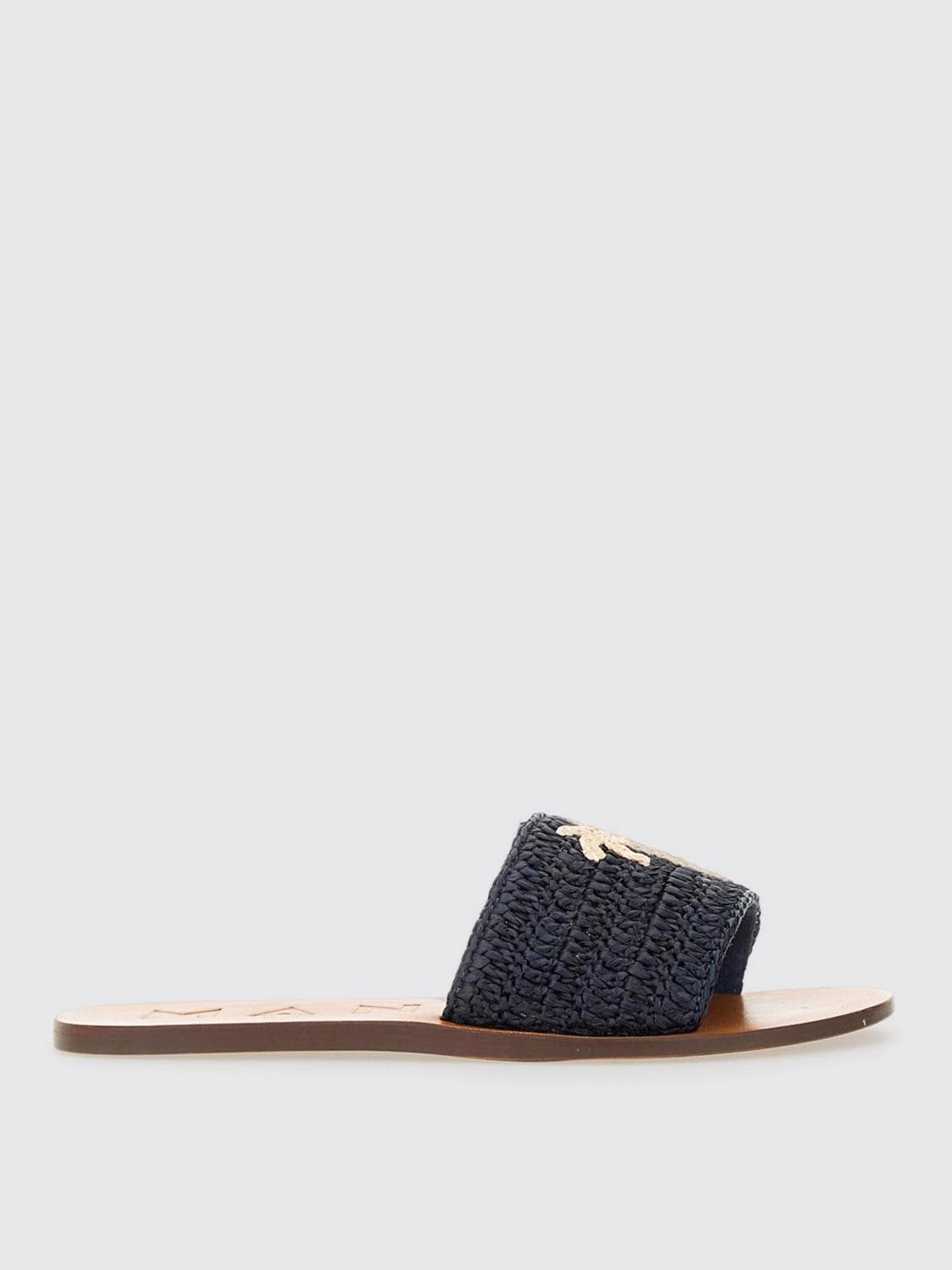 Manebi Flat Sandal Woman color Blue