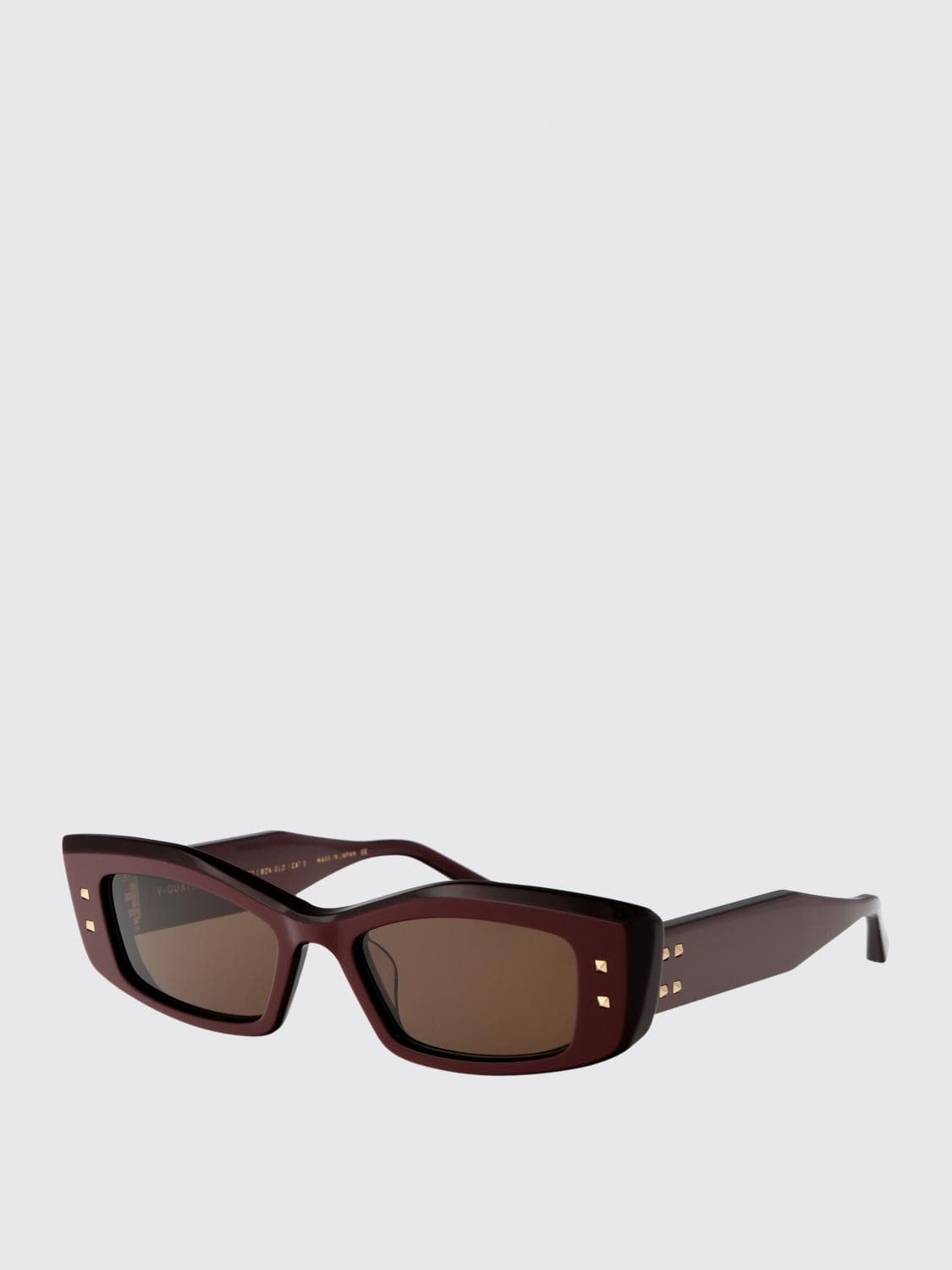 Valentino Garavani Sunglasses Men color Burgundy