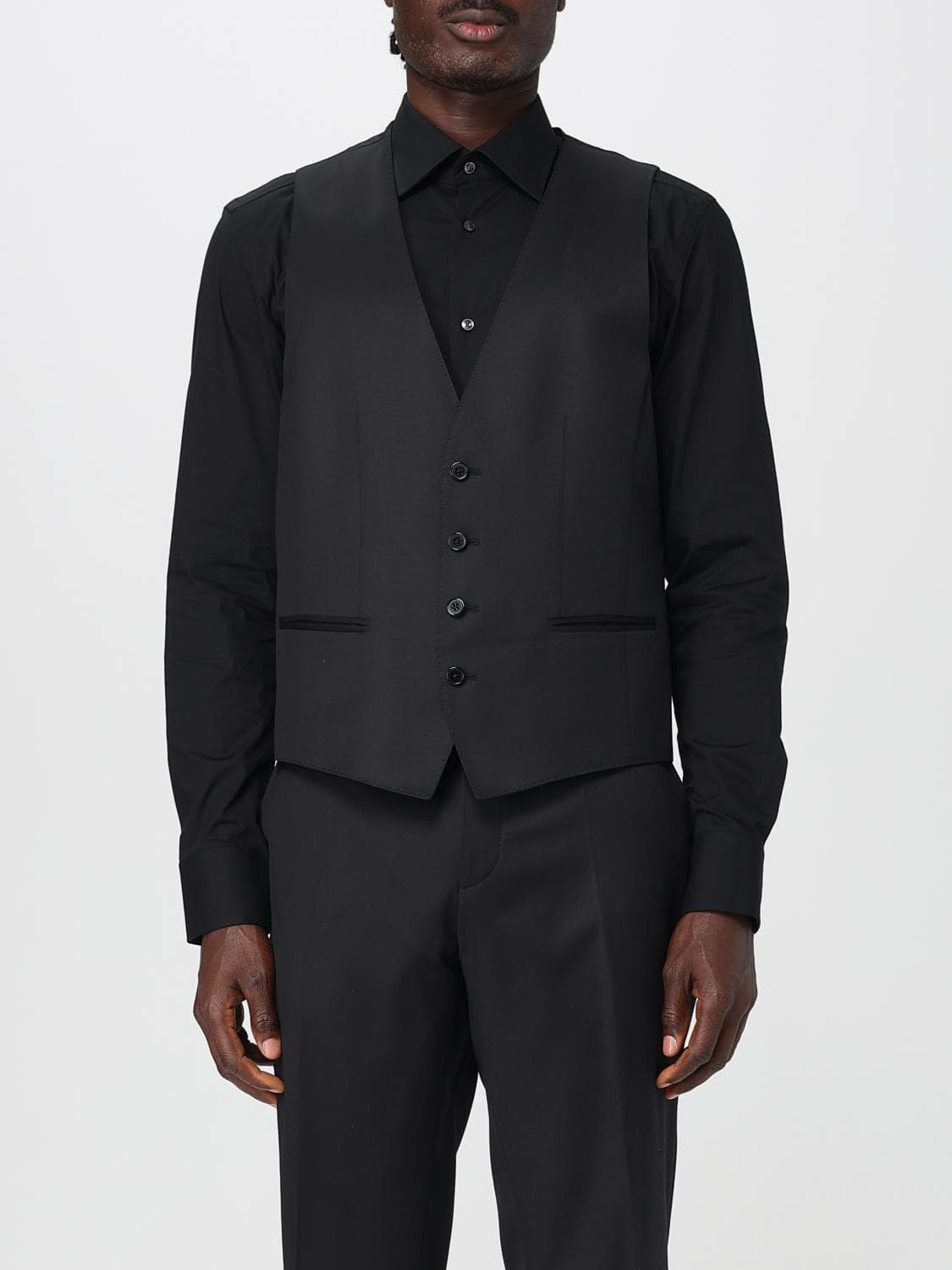 Boss Suit Vest Men color Black