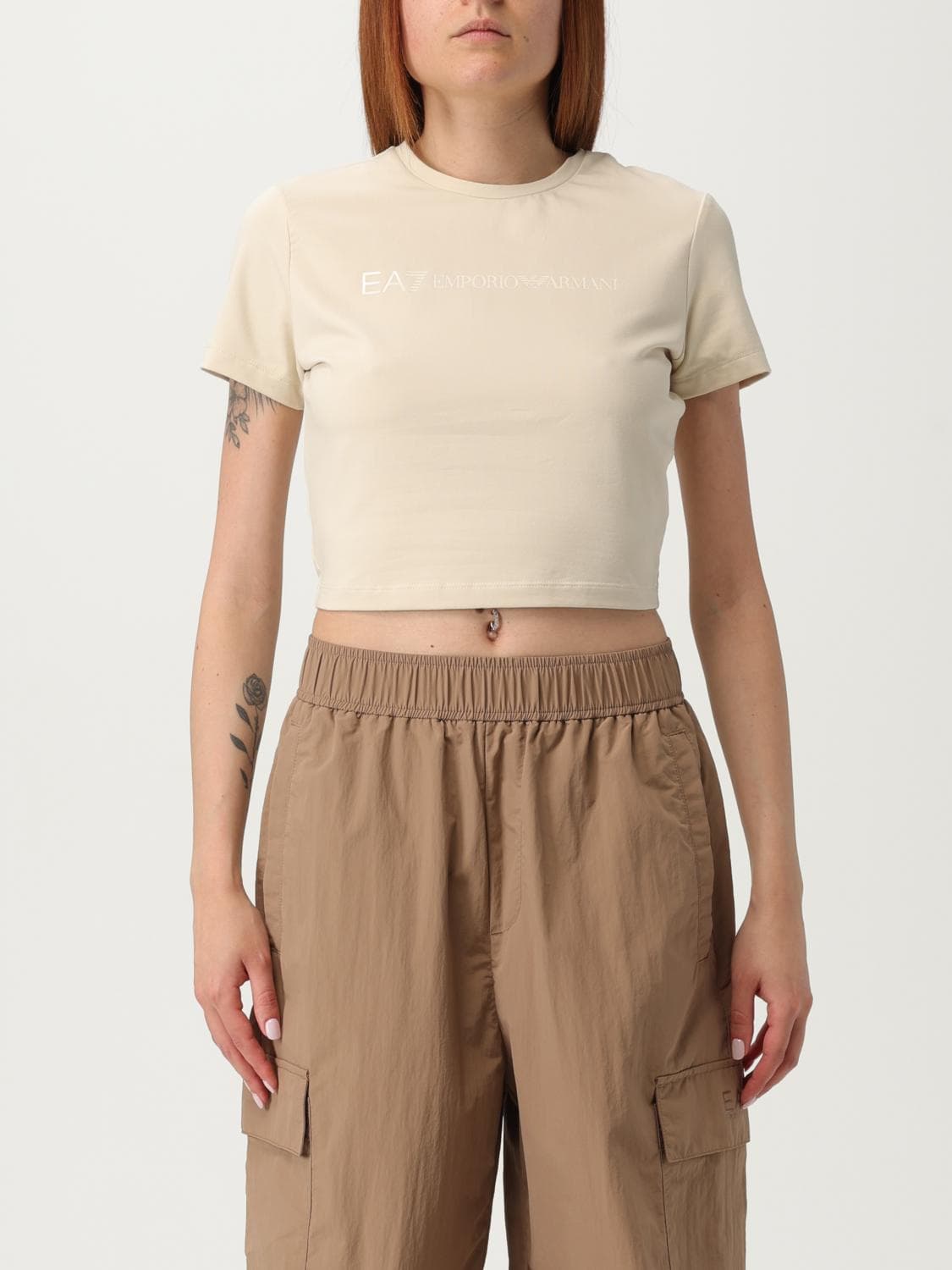 Ea7 T-Shirt Woman color Milk · L