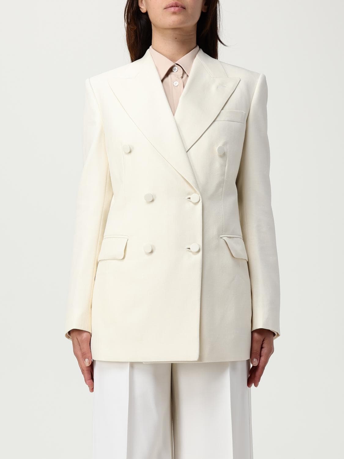 Brioni Jacket Woman color White