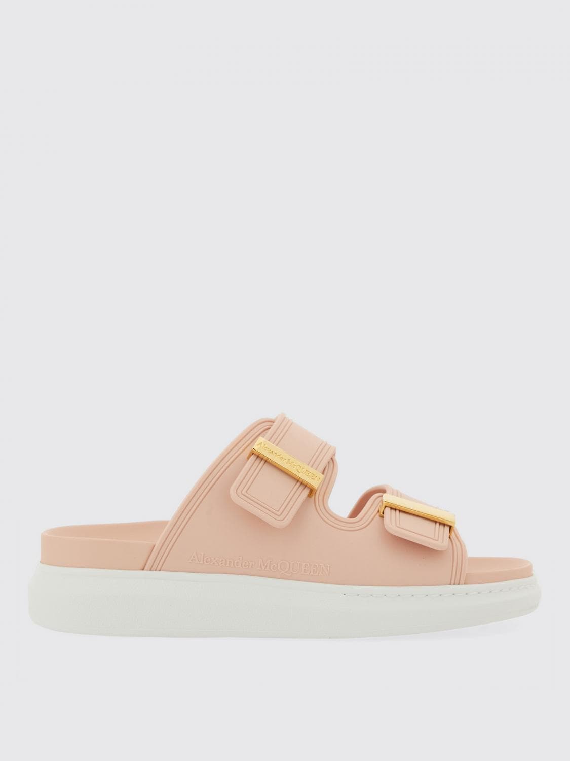 Mcqueen Flat Sandal Woman color Pink