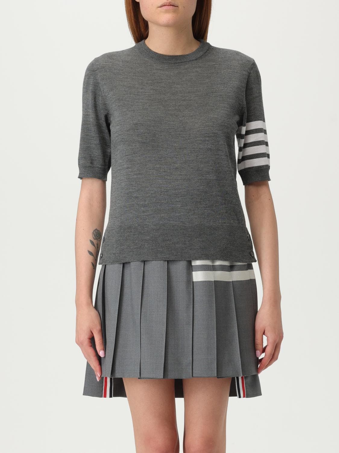 Thom Browne Sweater Woman color Grey