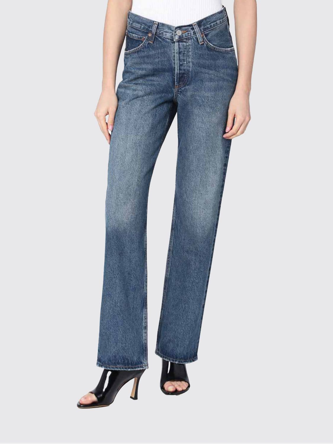 Agolde Jeans Woman color Indigo
