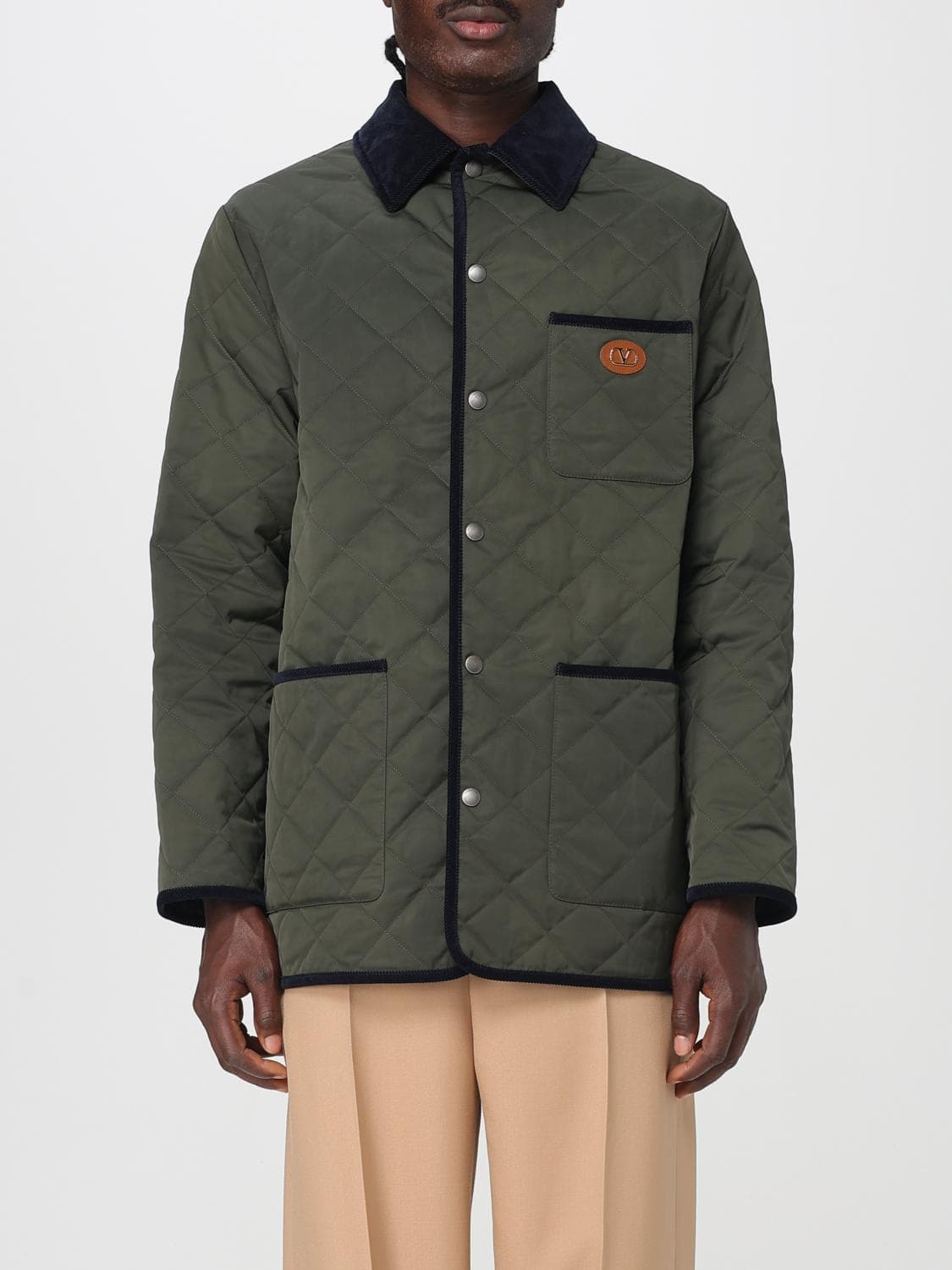 Valentino Jacket Men color Olive