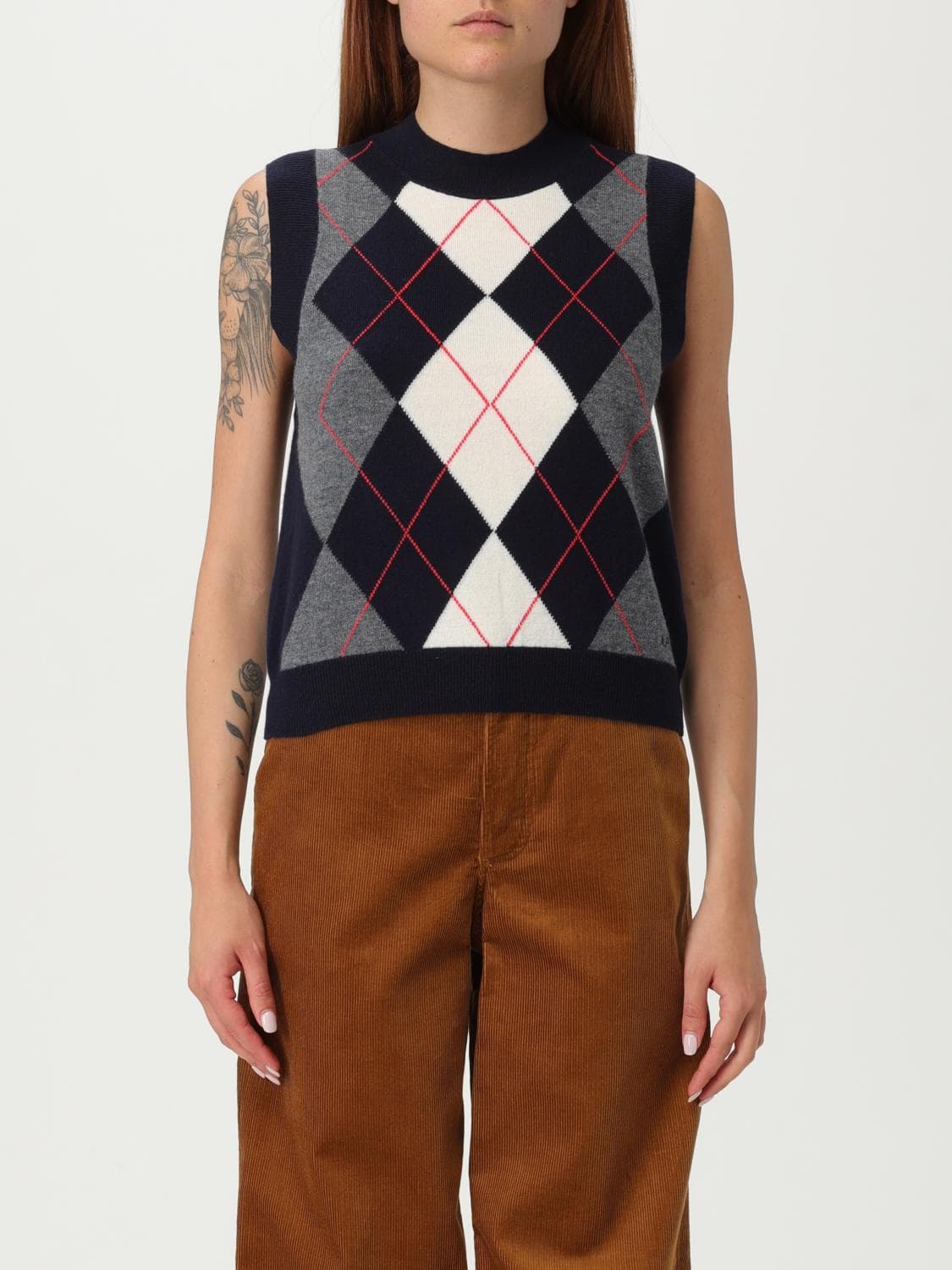 A.p.c. A. P.C. Waistcoat Woman color Blue