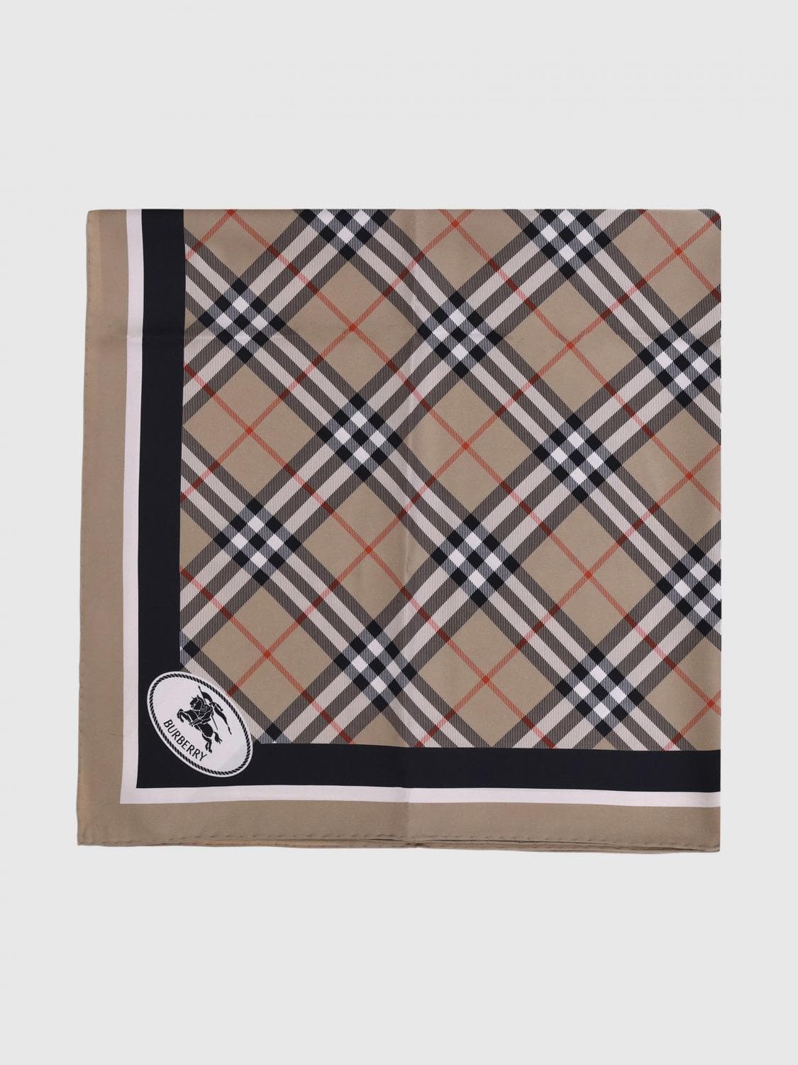Burberry Neck Scarf Woman color Earth · OS