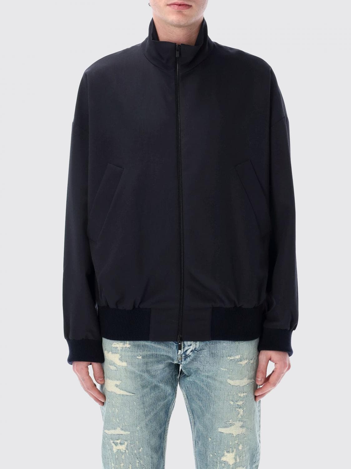 Fear Of God Jacket Men color Blue · S