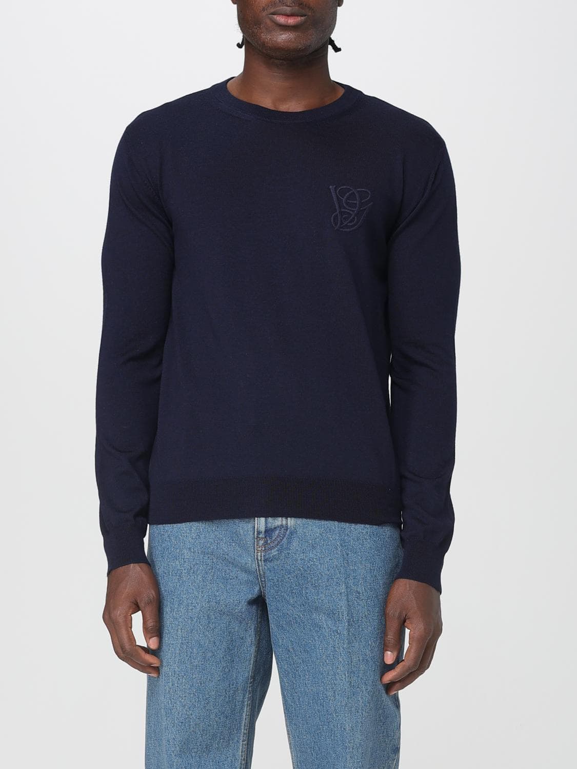 Valentino Sweater Men color Marine