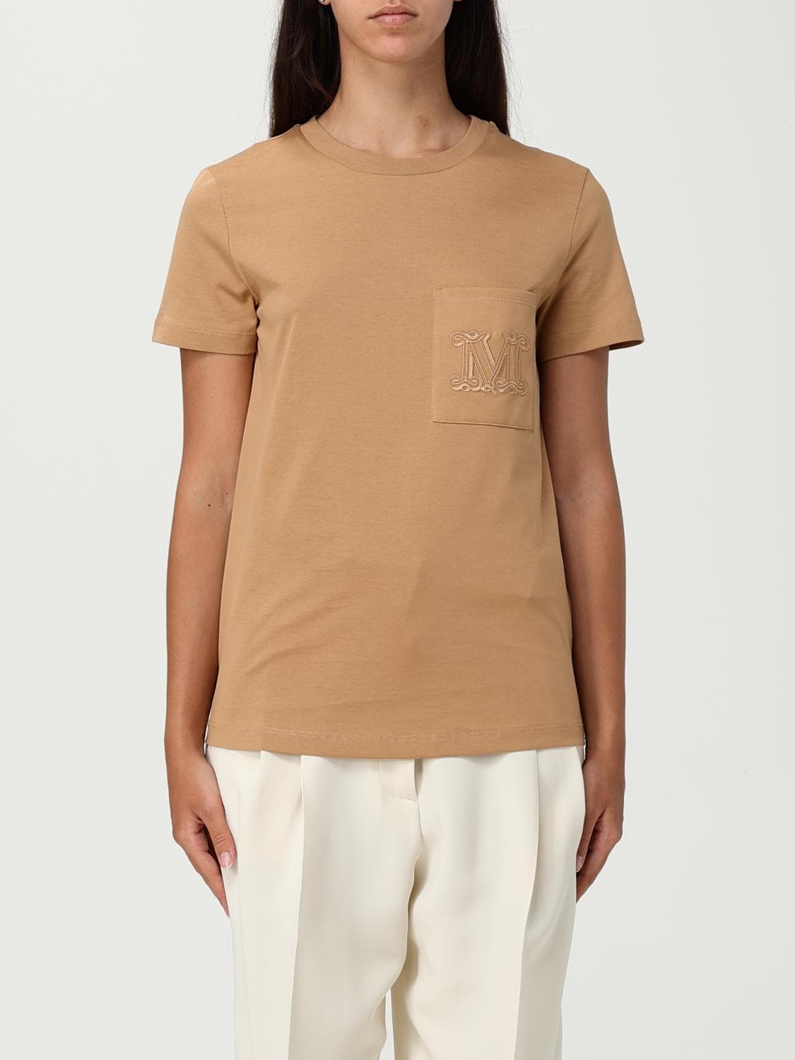 Max Mara T-Shirt Woman color Camel · XS