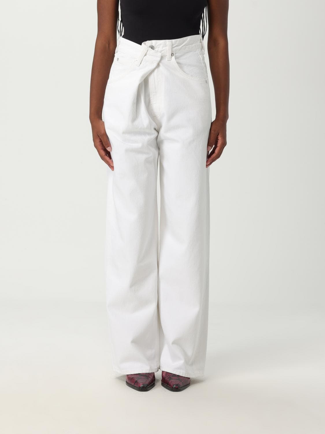 Agolde Jeans Woman color Milk · 27