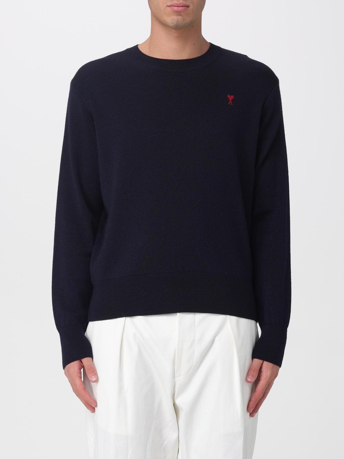 Ami Paris Sweater Men color Blue