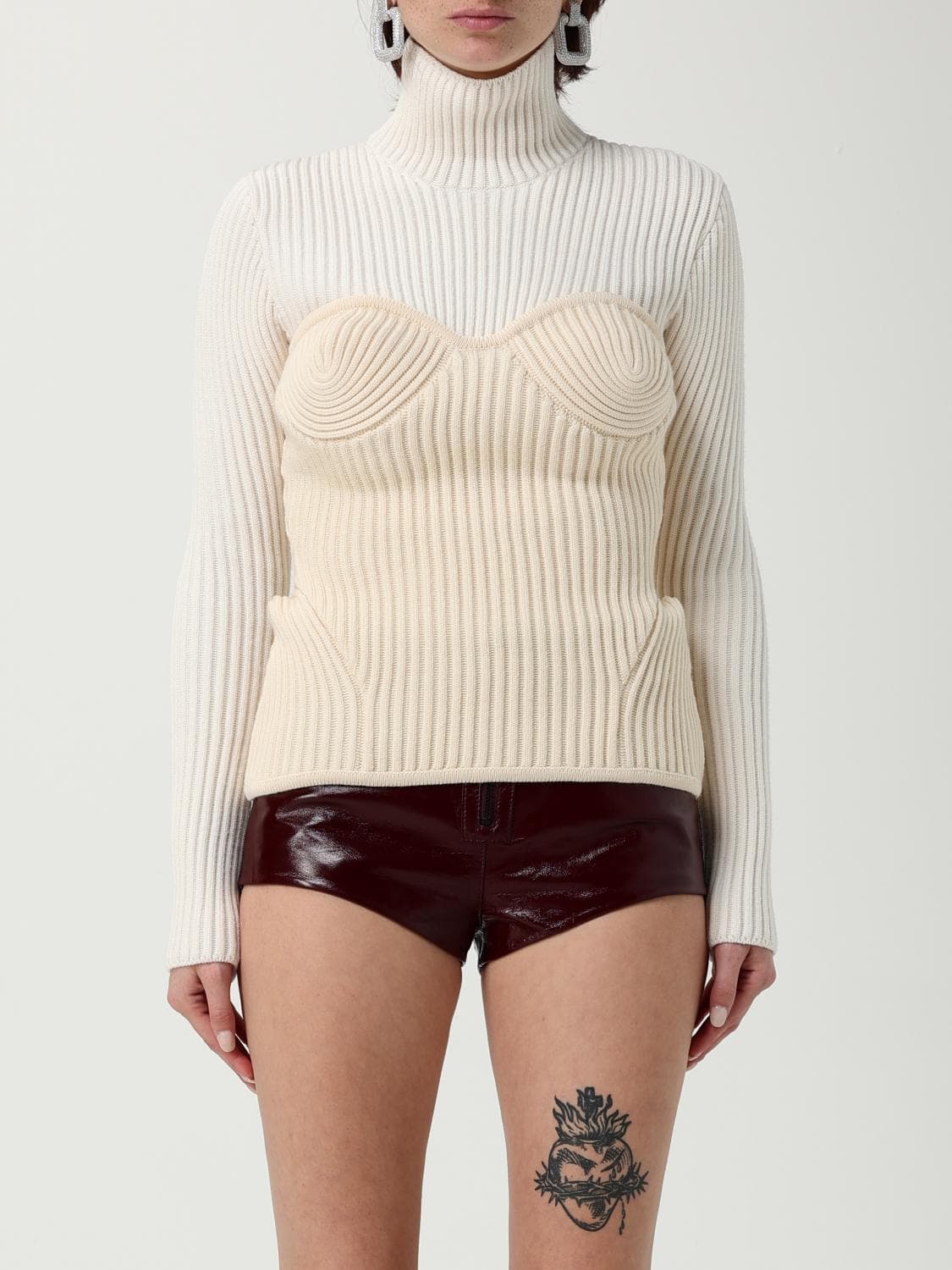 Jean Paul Gaultier Sweater Woman color White