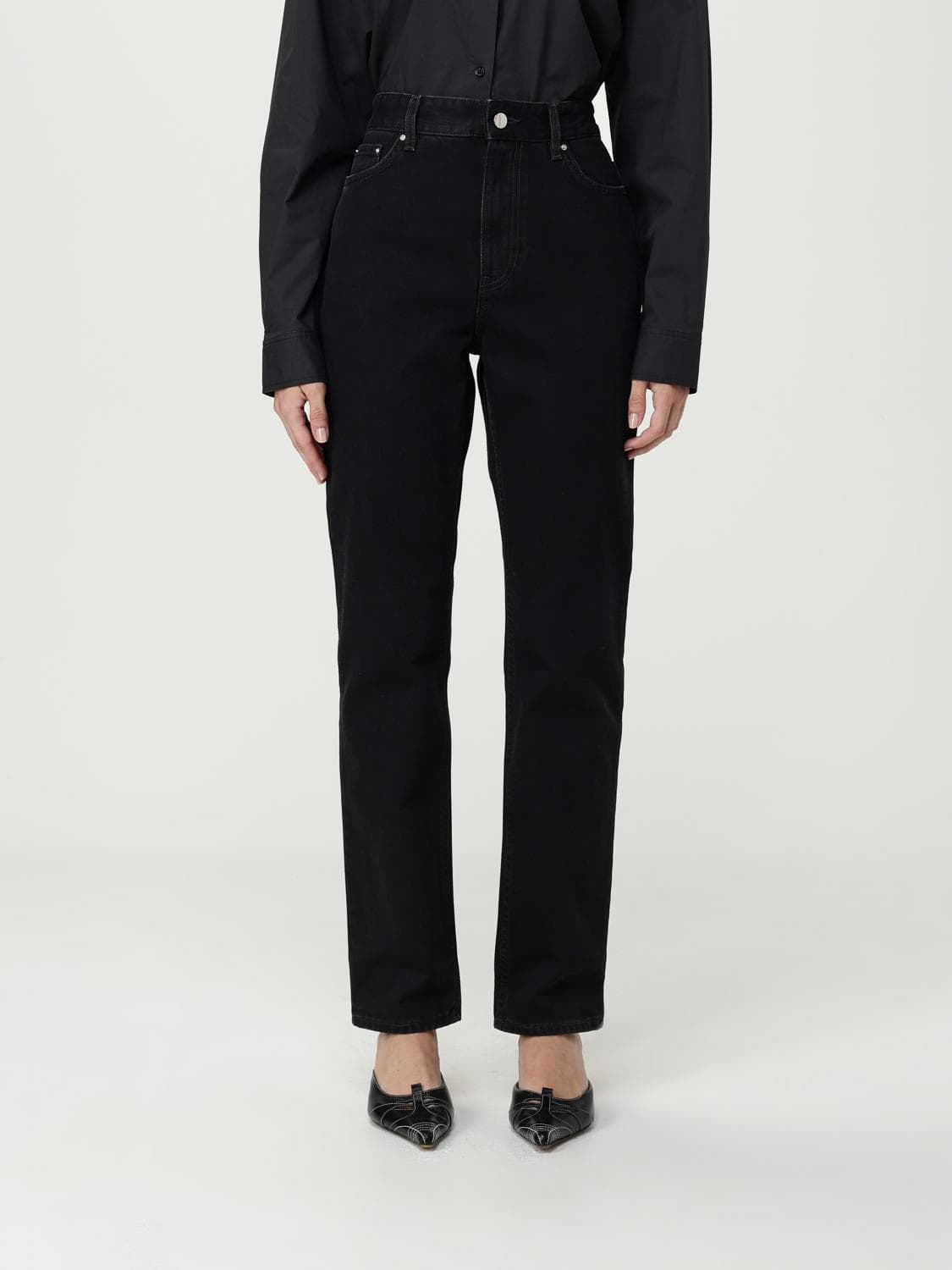 Toteme Jeans Woman color Black