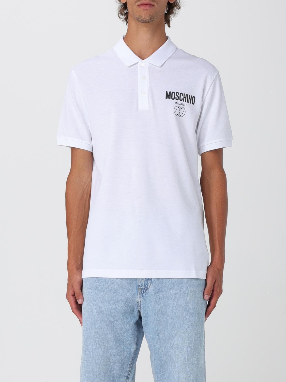 Moschino Couture Polo Shirt Men color White