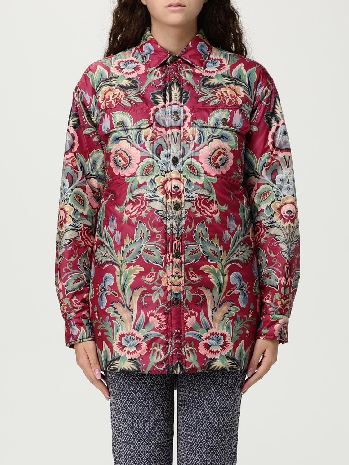 Etro Jacket Woman color Violet