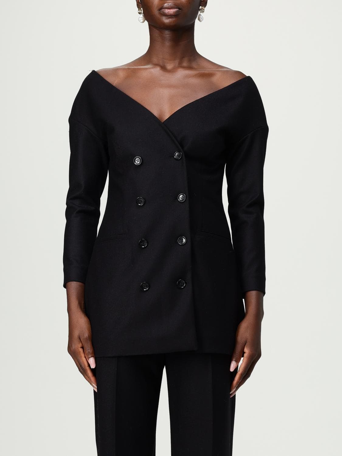 Alberta Ferretti Jacket Woman color Black