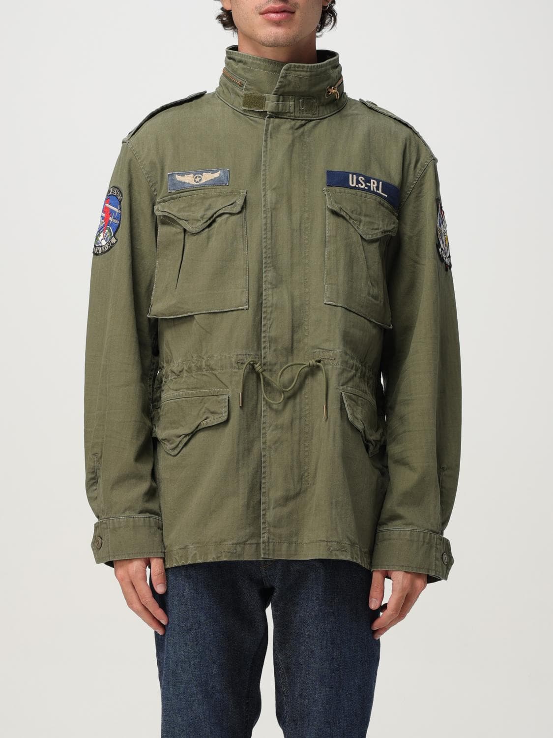 Polo Ralph Lauren Jacket Men color Green · L