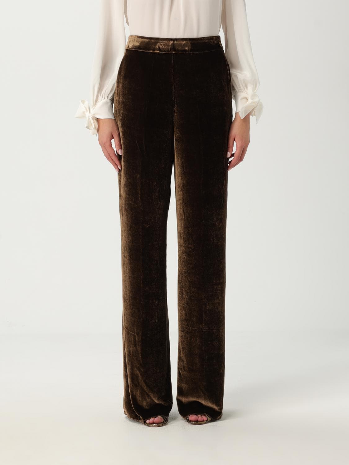 Etro Pants Woman color Brown