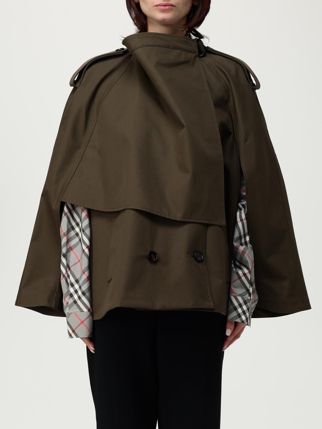 Burberry Coat Woman color Military · M