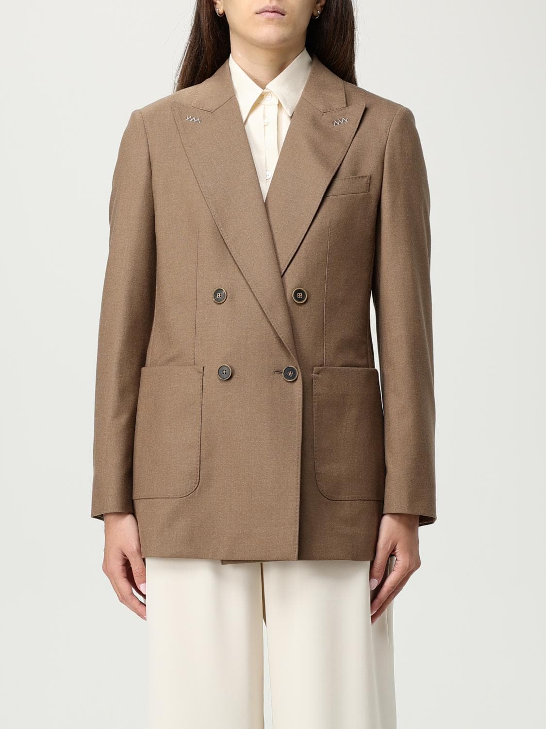 Max Mara Jacket Woman color Burnt