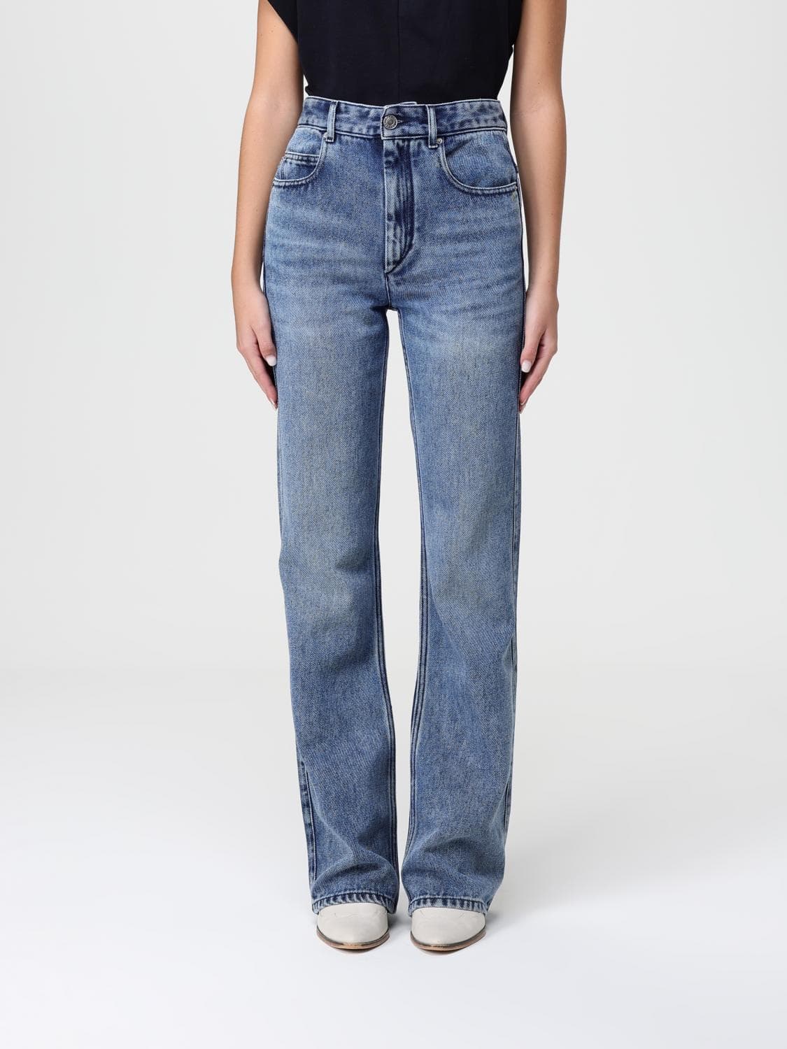 Isabel Marant Jeans Woman color Denim