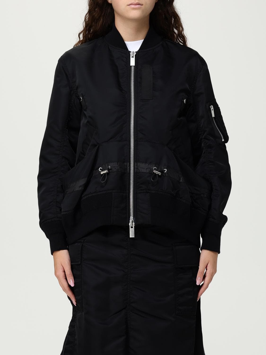 Sacai Jacket Woman color Black