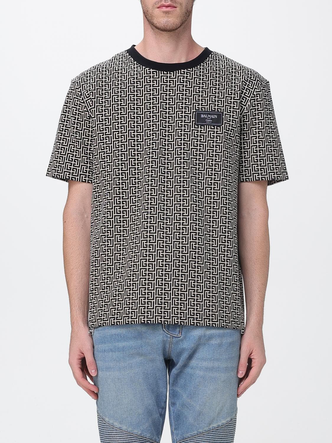 Balmain T-Shirt Men color Grey